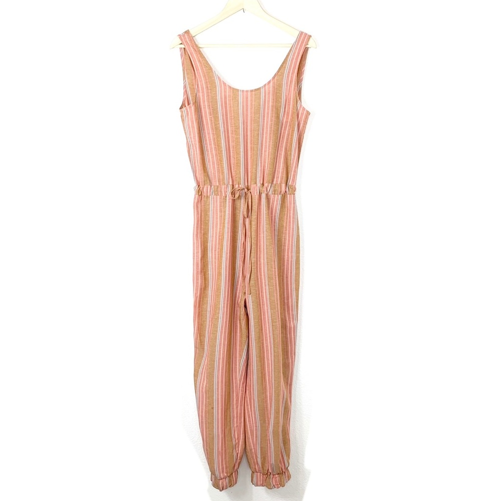 Drew Multicolor Stripe Drawstring Scoop Neck Slee… - image 1